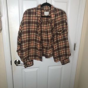 American Eagle Crop Flannel